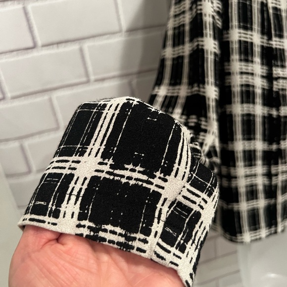 ELLA MOSS women open front blazer black and white/size M - Picture 6 of 9